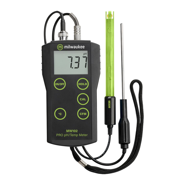 4304 Milwaukee, MW102 PRO+, pH and Temperature Meter with ATC