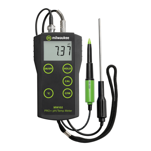 4305 Milwaukee, MW102-FOODPRO+, pH and Temperature Meter with ATC