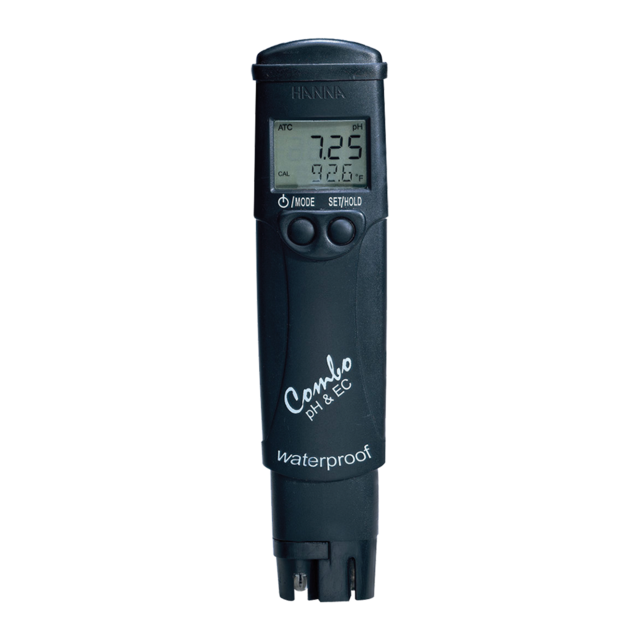 0716 HANNA, HI98130, zwarte pH/EC-meter waterproof