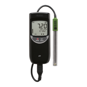 0526 (on order)HANNA, HI991001, portableWP pH/TEMP meter, incl Titanium electrode (HI12963)