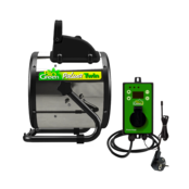 4155 Biogreen, PAL TD TWIN, Palma 2kW, 2 standen kachel MET externe thermostaat