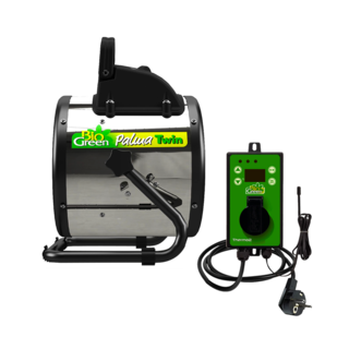 4155 Biogreen, PAL TD TWIN, Palma 2kW, 2 standen kachel MET externe thermostaat