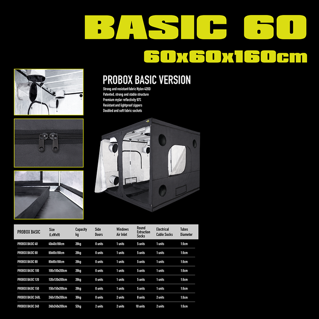46382 GHP, ProBox BASIC 60, 60x60x160cm