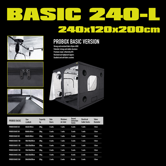 46388 GHP, ProBox BASIC 240-L, 120x240x200cm