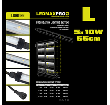 46743 GHP, Propagator LED L, (5 lamp set, incl. cabling) 55cm
