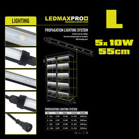 46743 GHP, Propagator LED L, (5 lamp set, incl. cabling) 55cm