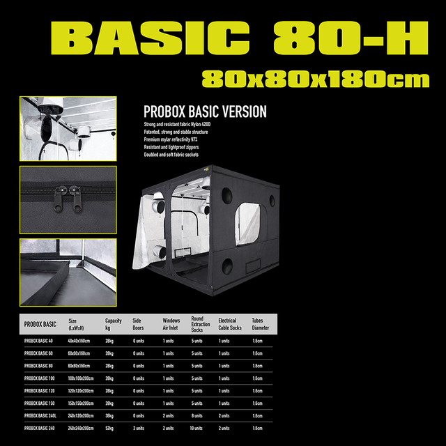 46391 GHP, ProBox BASIC 80-H, 80x80x180cm