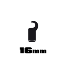 30005 HOMEbox, SPHS-16, haak -KORT- 16mm / 4 stuks