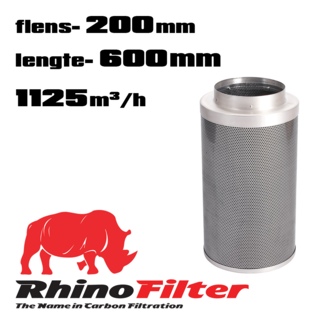 3614 RHINO Flansch 200mm, Länge 600mm, 1125m3/h
