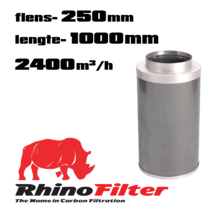 3617 RHINO flens 250mm, lengte 1000mm, 2400m3/h