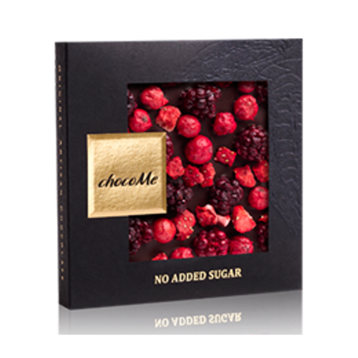 - Schokolade mit Süßstoff, Johannisbeere