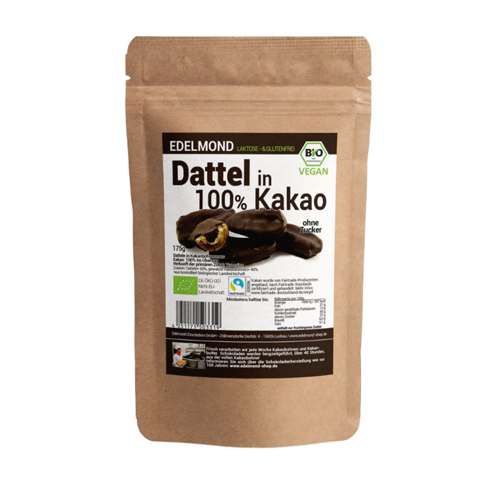 - Dattel in herber Schokolade, Bio , 200g