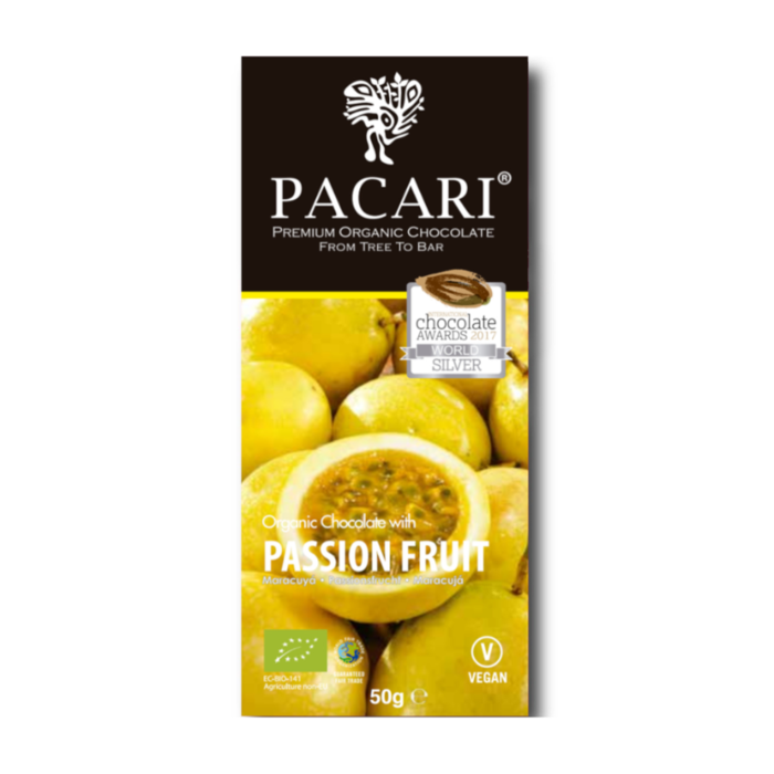 - Bio Schokolade Maracuya (Passionsfrucht), 60% Kakao, 50g
