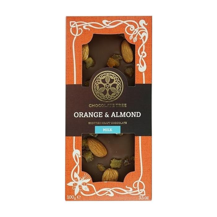 - Orange & Mandel 45% Milchschokolade