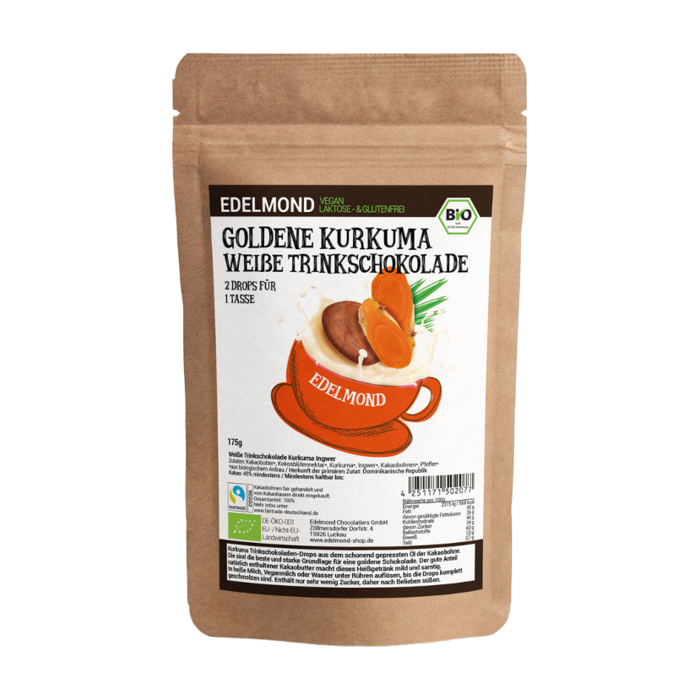 - Trinkschokolade Goldene Kurkuma, Bio