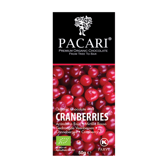 - Bio Schokolade PACARI Cranberries