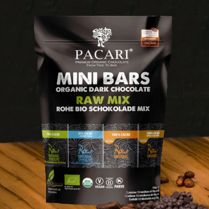 - Rohe Bio Schokolade Minitafeln Mix, Probierset (12 St.), 120g