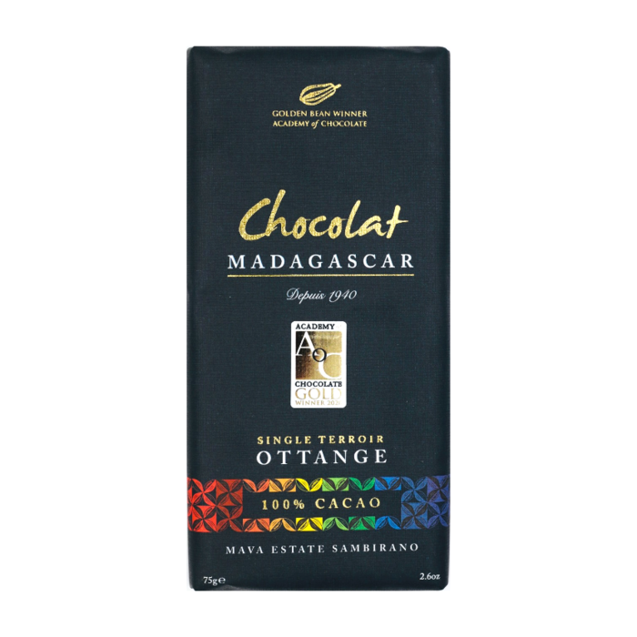 - 100% Dunkler Edel Kakao Schokolade | Chocolaterie Robert Malagasy, 75g GOLD SIEGER - Academy of Chocolate 2020