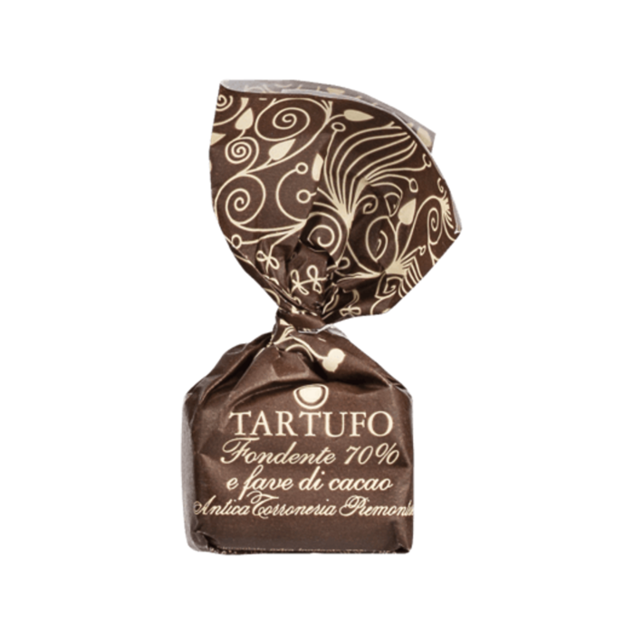- Tartufi dolci, Bitterschokoladentrüffel mit Kakaobohnensplittern, 80g