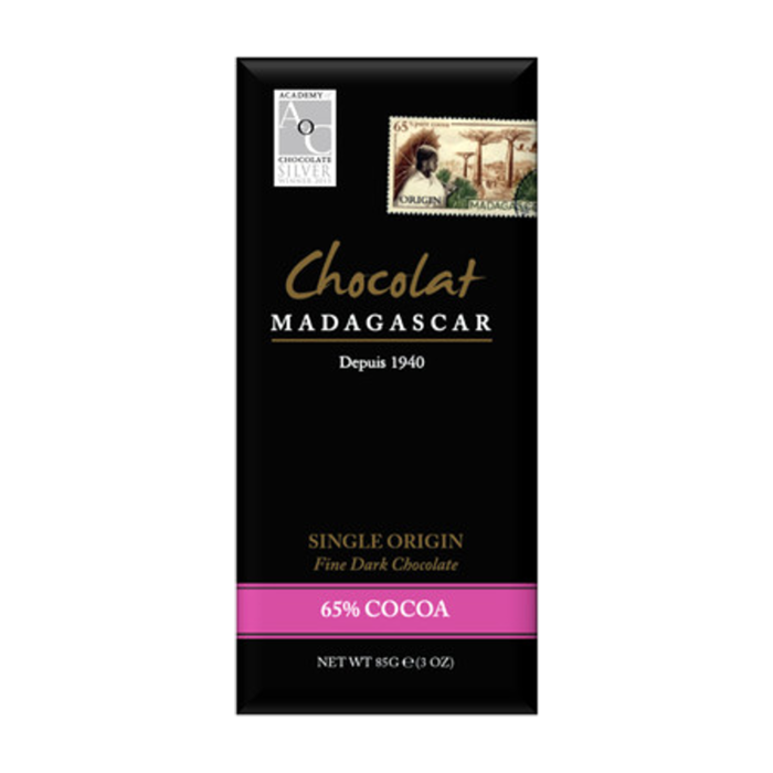 - 65% COCOA dunkle Schokolade | Chocolaterie Robert Malagasy, 85g MHD-07.23