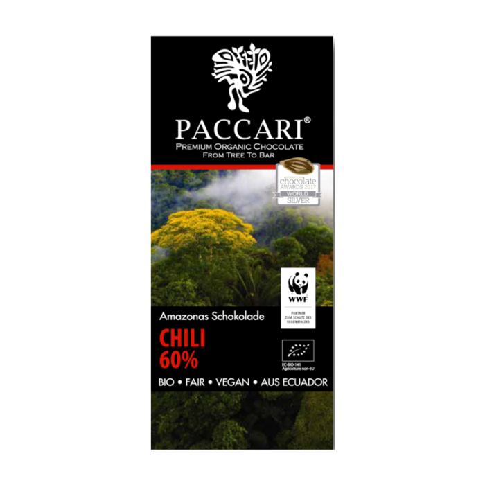 - Bio 60% Schokolade Chili