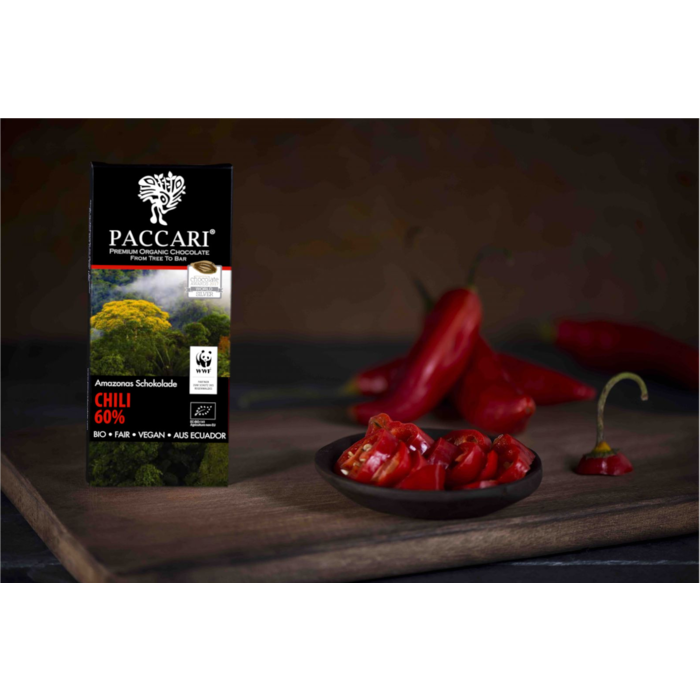- Bio Schokolade Chili, 60% Kakao, 50g