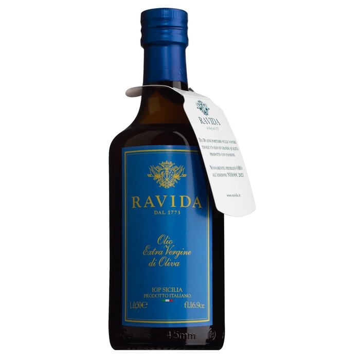 - Olio d'oliva extra vergine IGP Blue Label, 500ml