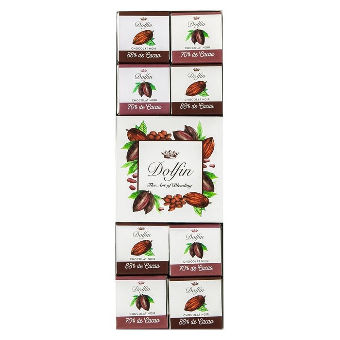 - B2B 24 Napolitains, Zartbitterschokolade 70% und 88%