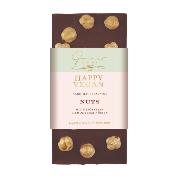 - B2B Happy Vegan Tafel Nuts, hausgemachte vegane Tafel, 100g  (Vorbestellung)