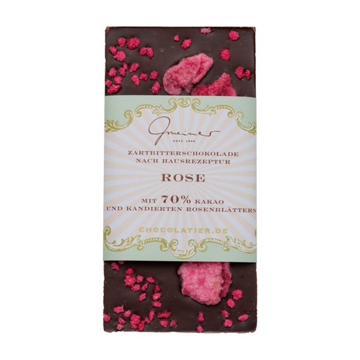 - B2B Schokoladen 70% mit Rose  (Vorbestellung)