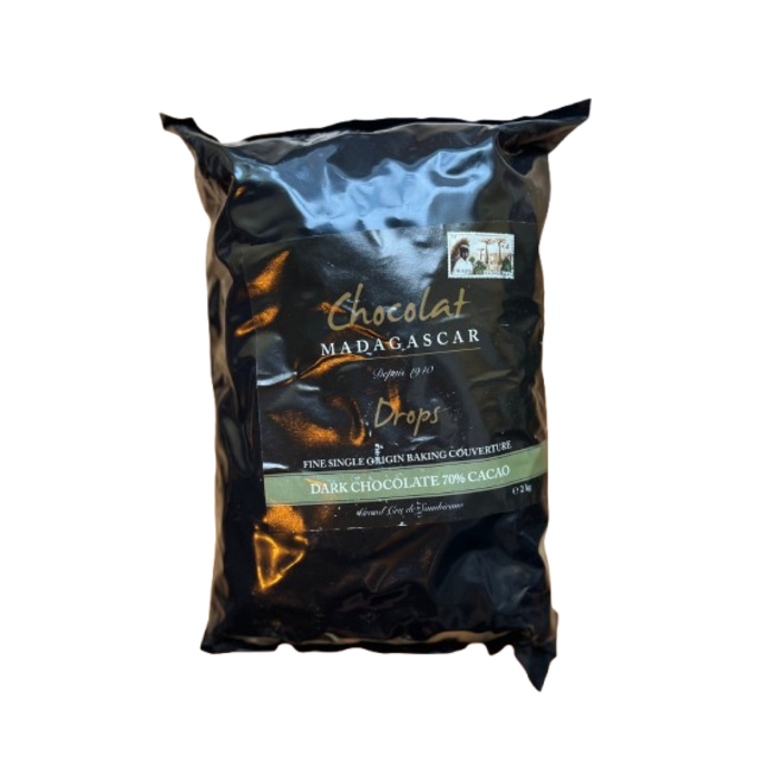 - 150g 70% Kuvertüre Drops,  150g