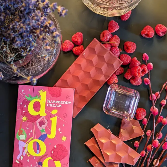 - Dattelschokolade: Raspberry Cream (Bio) 70g