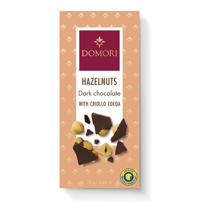 - Edelbitterschokolade mit Haselnuss, 75g