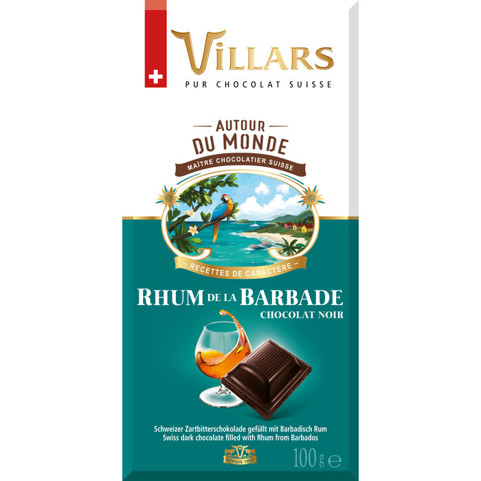 - Zartbitterschokolade mit Rum aus Barbados