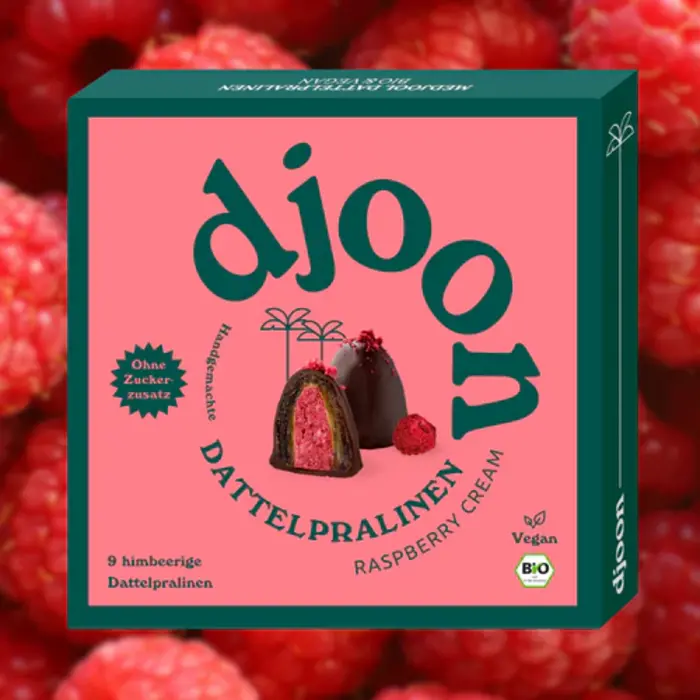 - Dattelpralinen: Raspberry Cream   (Bio), 100g