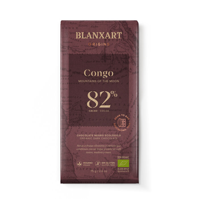 - Kongo Mountains of the Moon 82 % Schokoolade