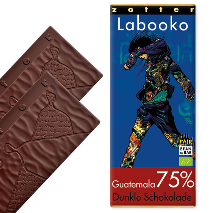 - 75% Guatemala dunkle Schokolade, 2 x 35g