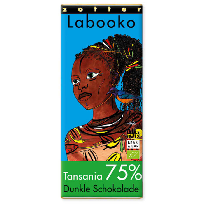 - 75% Tansania dunkle Schokolade