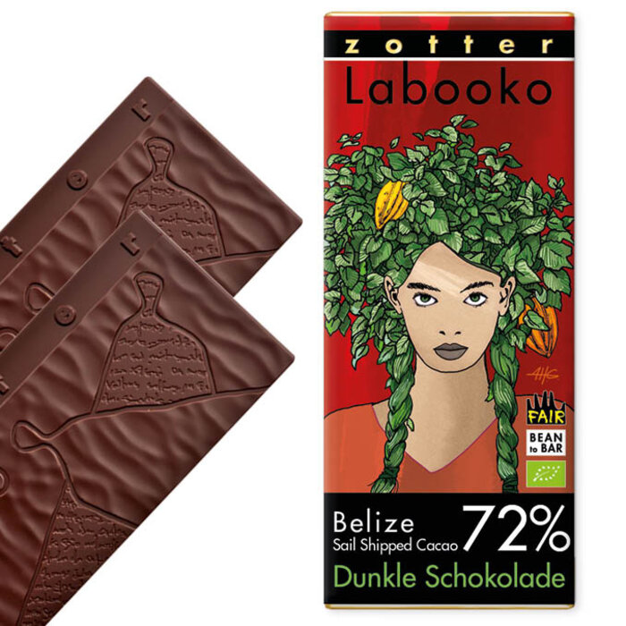 - 72% Belize "Sail Shipped Cacao," 2 x 35g