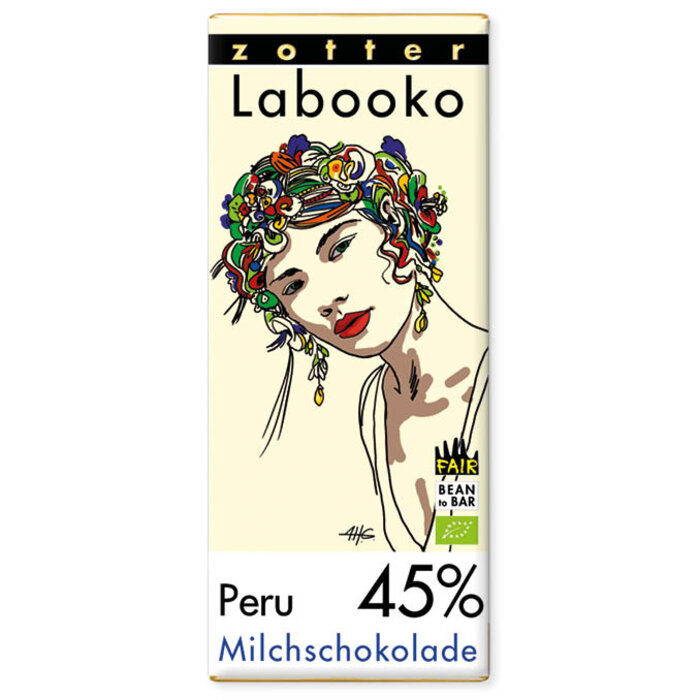 - Peru Milchschokolade 45 % Kakao