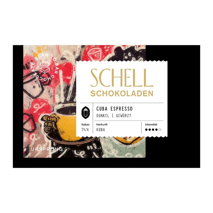 - Kuba Dunkle Schokolade Espresso 70 %