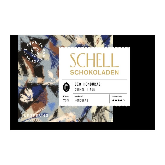 - Edle Honduras Dunkle Schokolade 75% – Feine Bio-Schokolade mit intensivem Aroma aus Trinitario- und Criollo-Kakao