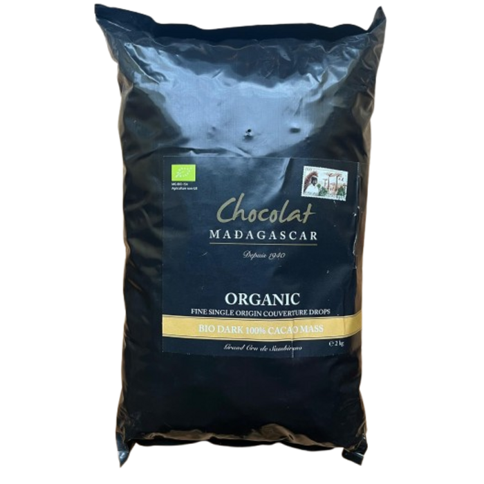 - Madagaskar Schokolade 100 % Kakao 2Kg Drops BIO