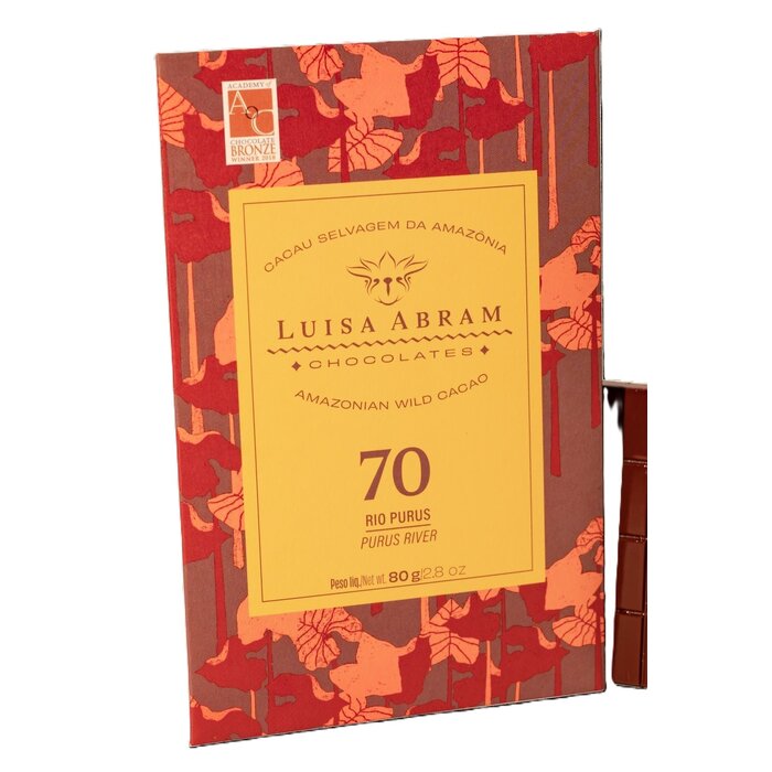 - Premium Herkunftsschokolade aus Brasilien – „Purus River“ von Luisa Abram mit 70 % Kakaoanteil
