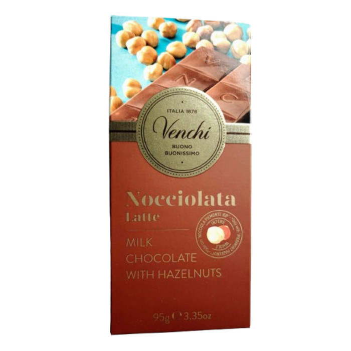 - Italien — Vollmilchschokolade mit ganzen Haselnüssen