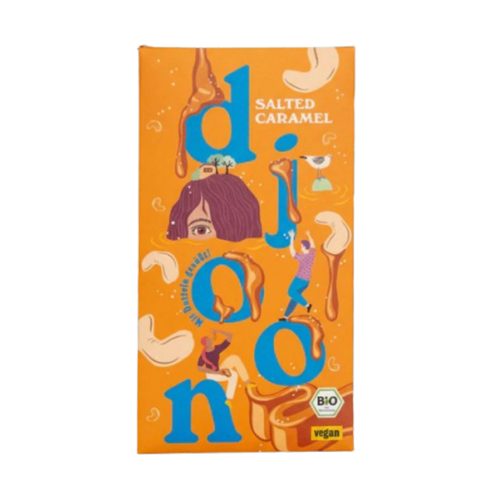 - Deutsche Bio-Dattelschokolade Salted Caramel mit Dattelkaramell & Meersalz (70 g)