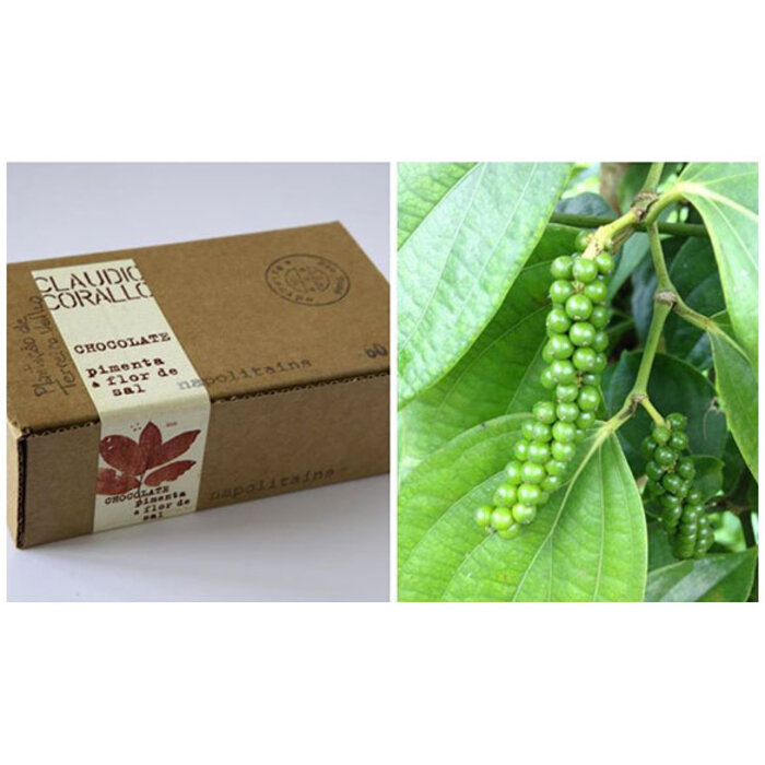 - Claudio Corallo São Tomé Schokolade 70% mit Pfeffer & Fleur de Sel – 160 g Premium-Dunkle Schokolade