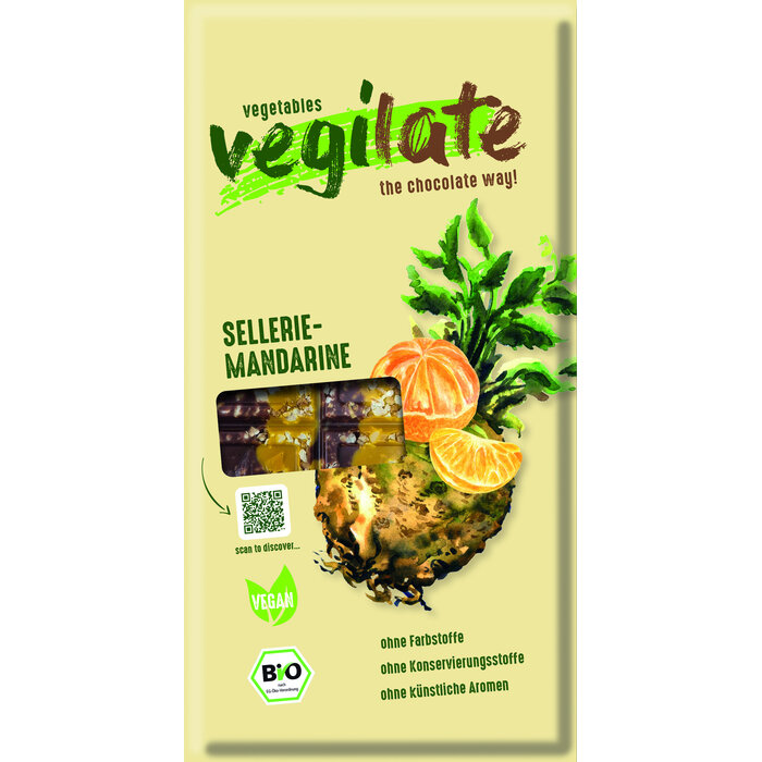 - Vegilate Sellerie & Mandarine – Deutschland – Kakaobutter-Tafel