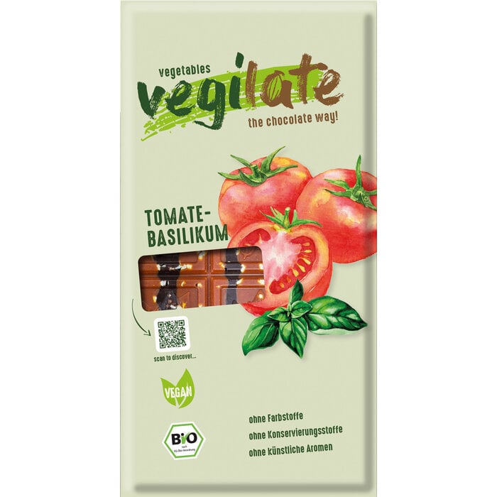 - Deutschland Vegilate Tomate & Basilikum 70% Kakao
