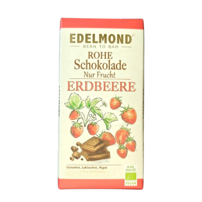 - "Nur Frucht" Rohe Erdbeer-Schokolade, Bio, 75g